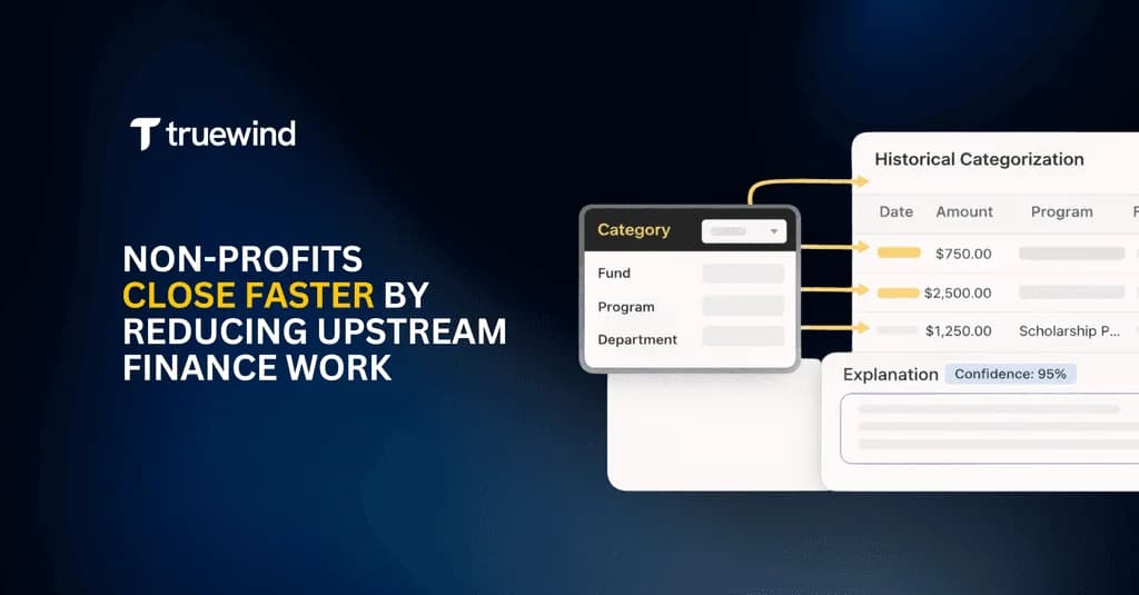 Non-Profits Close Faster by Reducing Upstream Finance Work